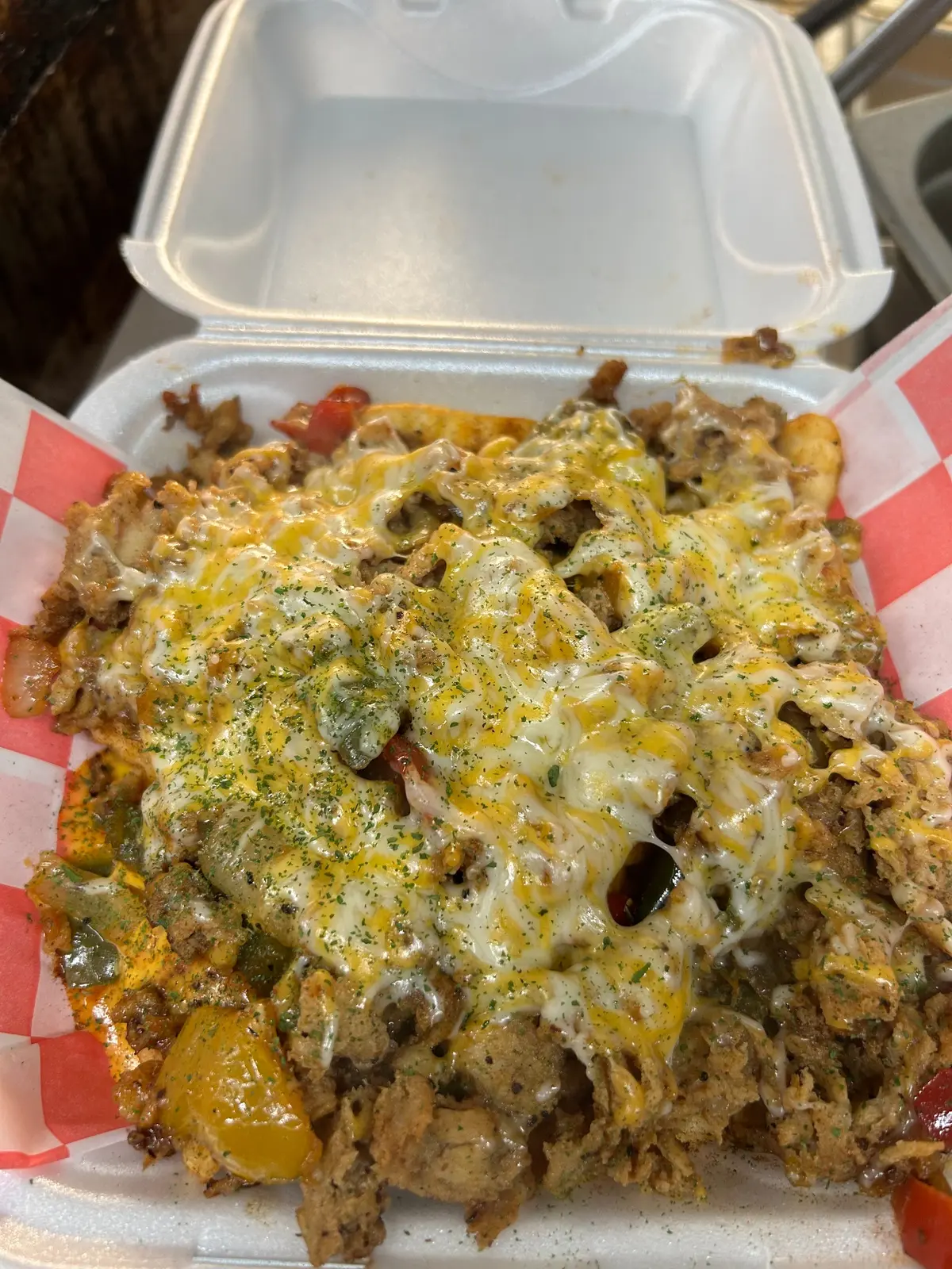 Chicken Philly Fries from R&Beef Dawgz