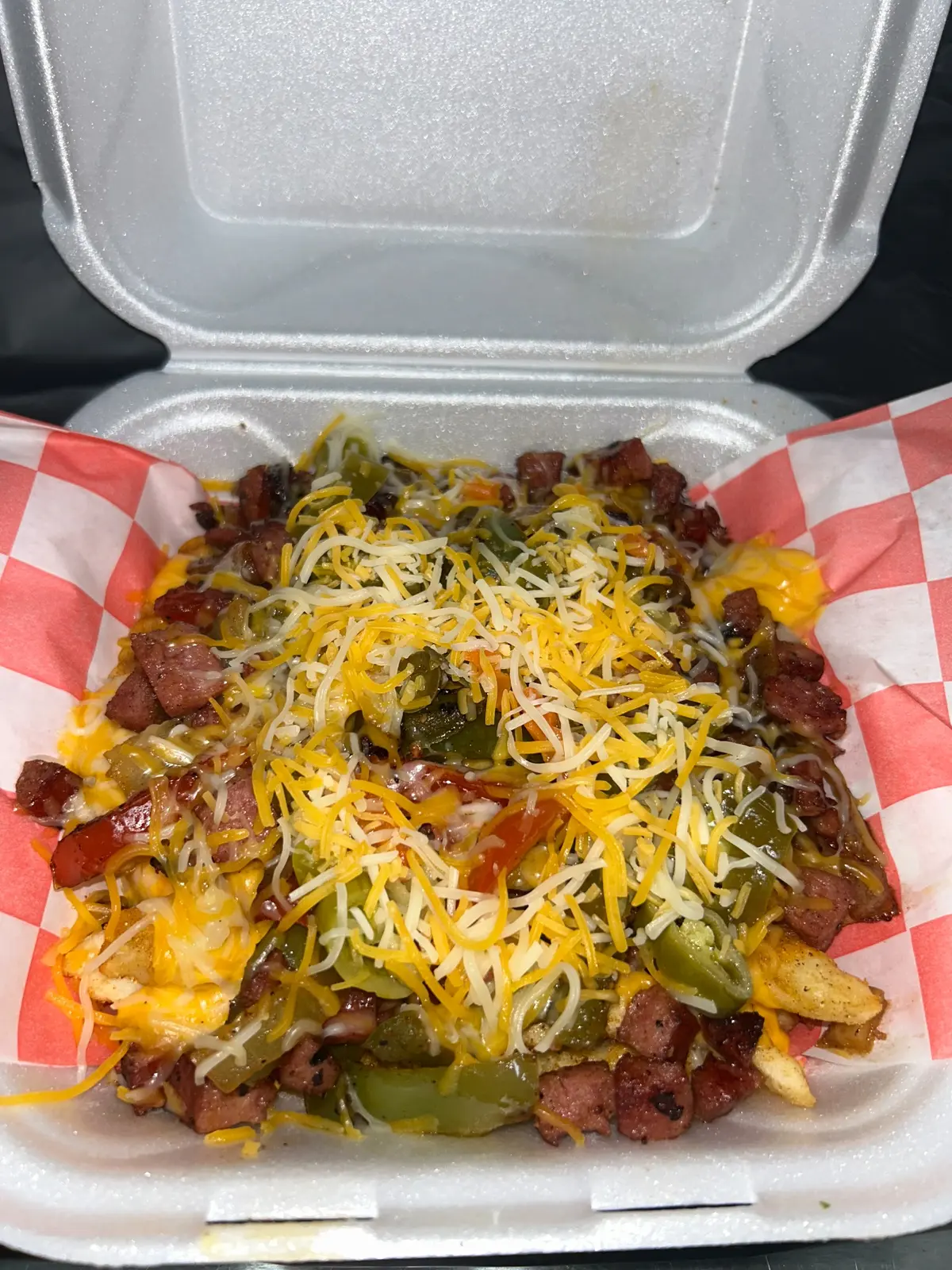 Loaded Polish Fries from R&Beef Dawgz